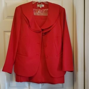 Two-piece skirt suit